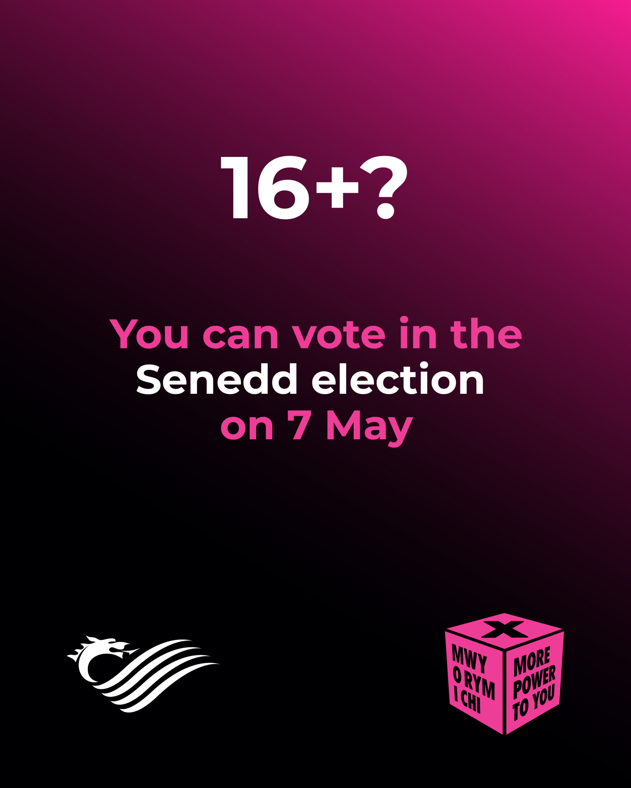 Social asset: 16+? You can vote in the Senedd election on 7 May