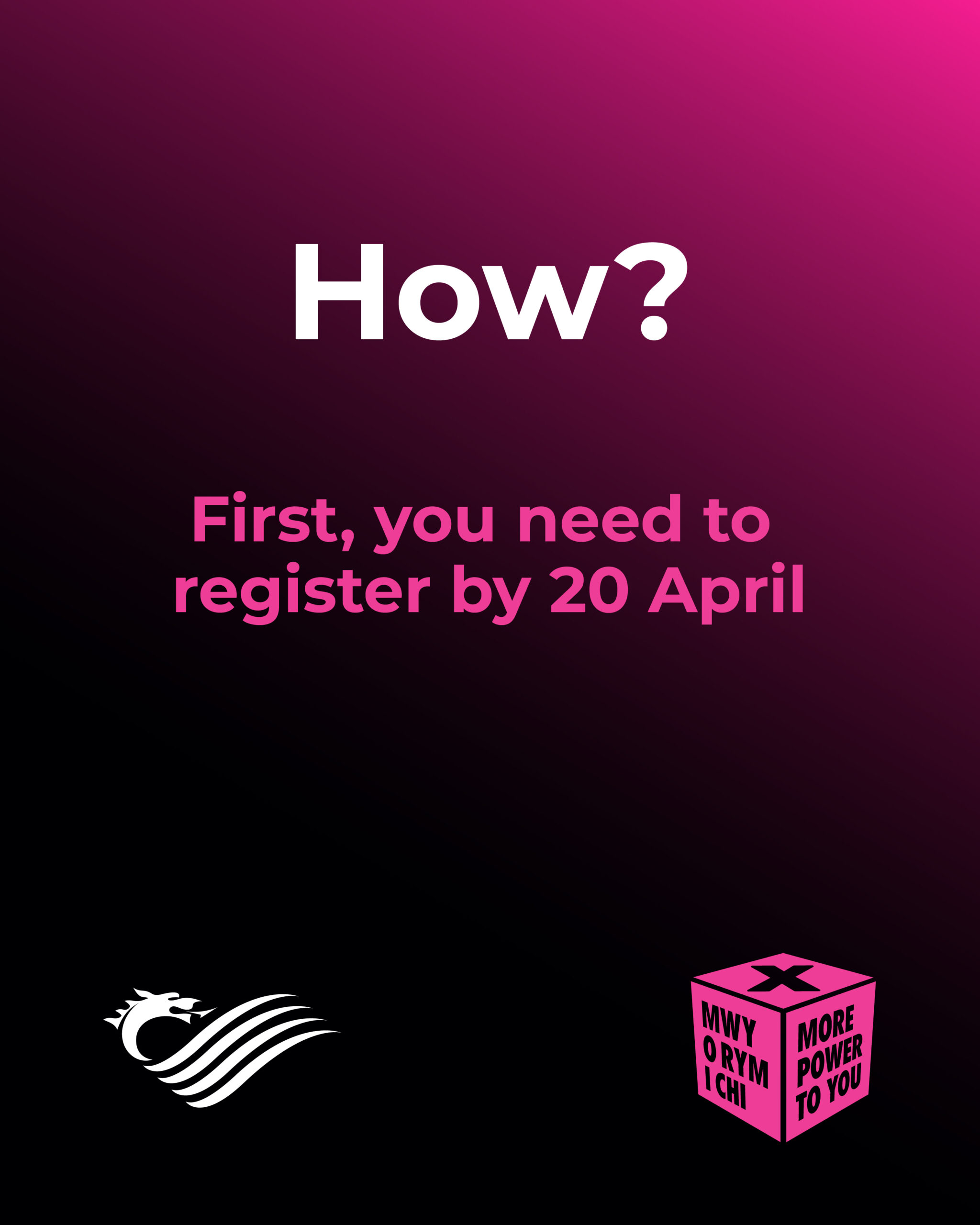 Social asset: How? First, you need to register by 20 April