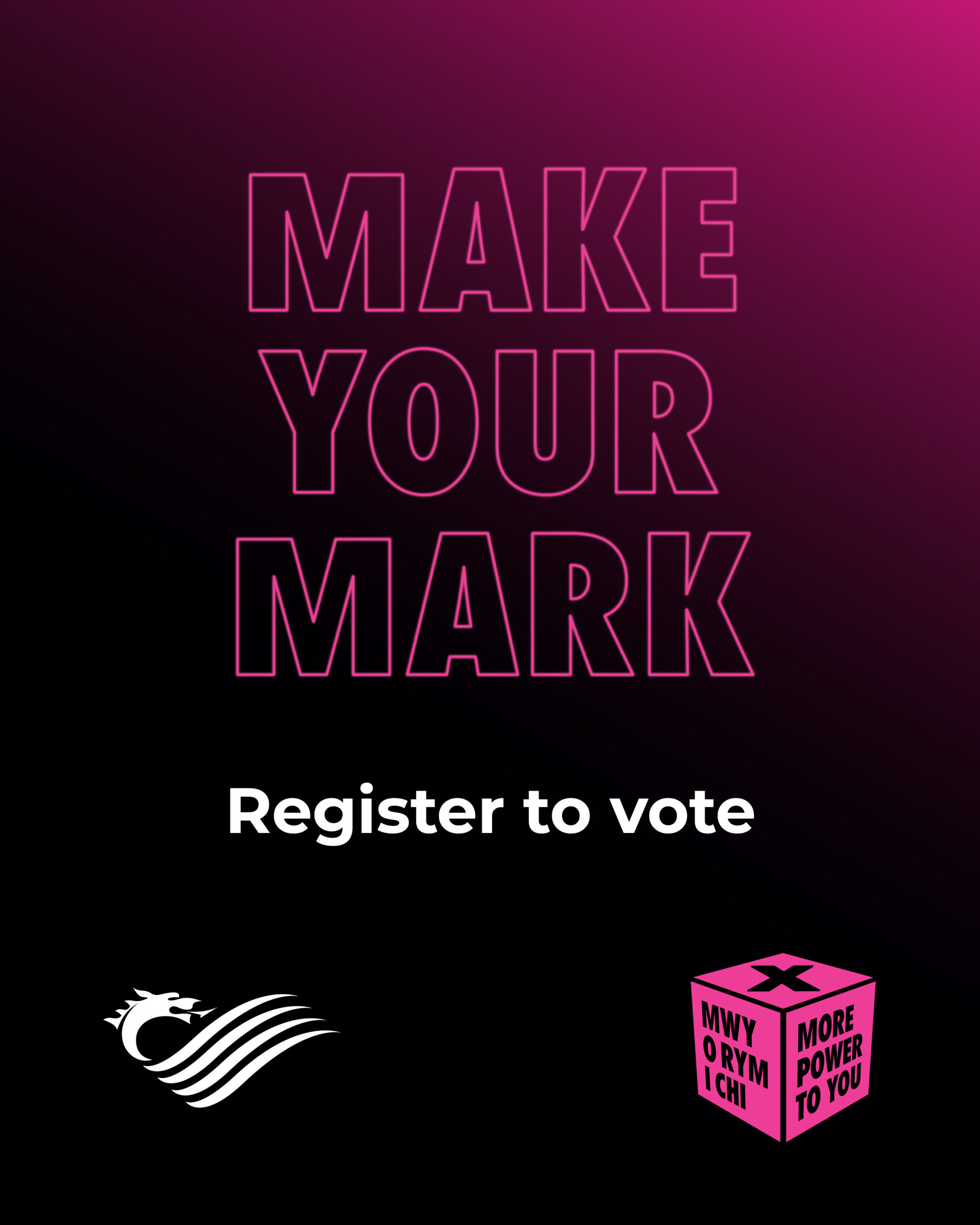 Social assets: Make your mark. Register to vote
