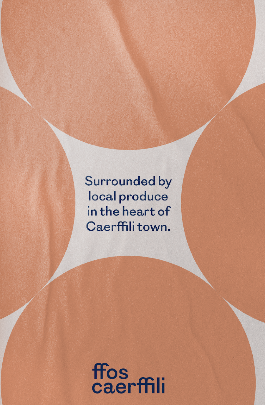 Poster: Surrounded by local produce in the heart of Caerffili town.