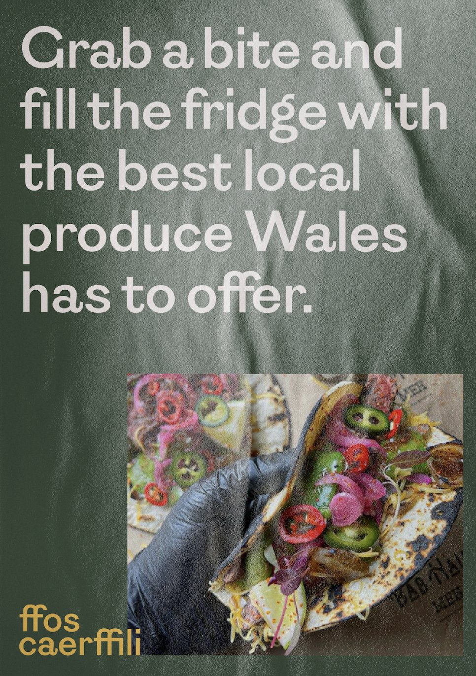 Poster: Grab a bite and fill the fridge with the best local produce Wales has to offer.